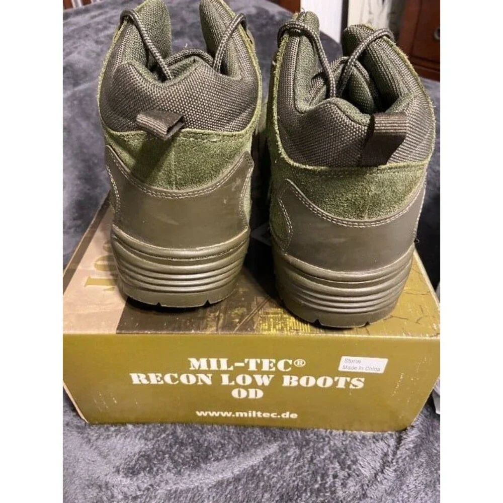 Mil-Tec Recon Low Boots Olive Green Military Combat